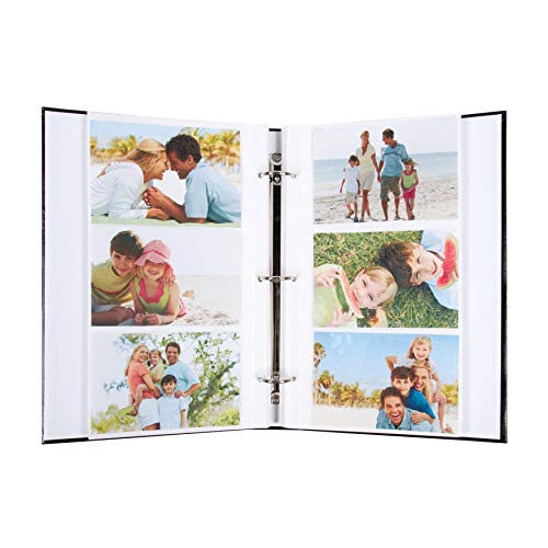DesignOvation Traditional Photo Albums, Holds 300 4x6 Photos, Set of 4, Black Pricepulse