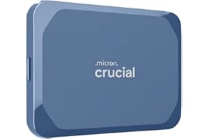 Crucial X10 1TB Portable SSD, Up to 2,100MB/s, USB 3.2 USB-C, External Solid State Drive, Compatible with Windows, Mac & Andr
