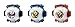 Kamen Rider ghost DX Dark ghost& Napoleon&Darwin ghost icon set