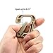 BOOSTEADY Multipurpose D-Ring Locking Hanging Hook Tactical Link Snap Keychain for Molle Webbing with Zippered Pouch
