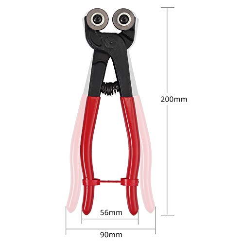 AUTOUTLET Glass & Ceramic Tile Nippers Cutter Pliers with 10 PCS 7inch Diamond Coated Handle Grinding Tool kits,Premium Carbide Cutting Wheels and Comfort Grip Handle
