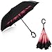 Rainlax Inverted Umbrella Double Layer Windproof UV Protection Reverse Folding Umbrellas for Car Rain Outdoor With C-Shaped Handle (60% off with PR5R-M59JFW-TDHT6G)