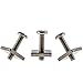 DORSAL Surfboard Center Fin Screw and Plate for SUP Longboard Stainless 3 Pack Stainless Steel