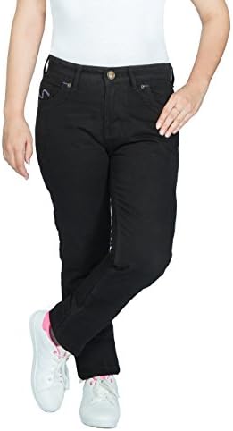 OneDayMore Ladies Aramid Lined Motorcycle Jeans, Free Protectors. 40W x 31L.