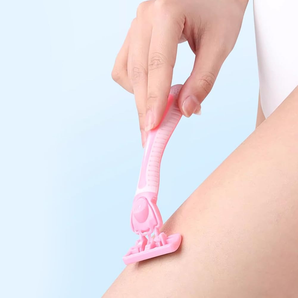 Photo 1 of 1PCS Unisex Double - Edge Safety Razor: Comes with 6 Replaceable Blades, Ideal for Both Women and Men