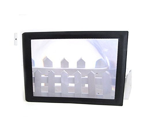 zinnor 3X A4 Sheet Full Page Reading Magnifier Large Magnifying Glass Reading Aid Lens Fresnel for Books Menus Newspapper Improve Elderly Poor Eyesight for The Eldly Gift