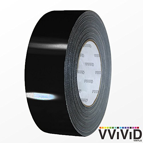 VViViD Black Gloss Air-Release Adhesive Vinyl Tape Roll (4