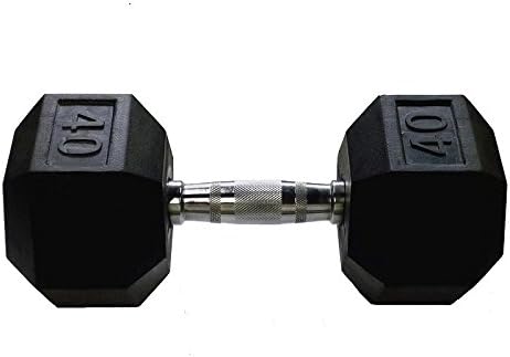 Apollo Athletics Rubber Hexagon Dumbbell (Set of 2)