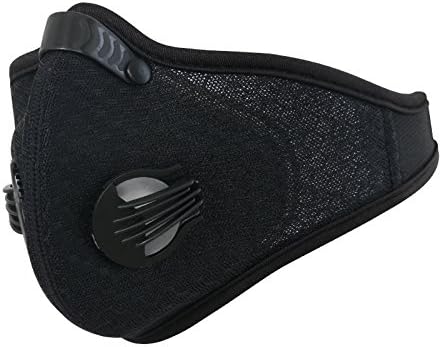 huansi Dust Mask, Activated Carbon Face Cove, Anti-Pollution Breathable Masks with N99 PM2.5 Filter, Adjustable Pollution Breathing Dust Masks Cover for Pollen Allergy Mowing Cleaning Sports