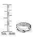 7 MM Titanium ring Wedding band with Stainless steel Cable Inlay size 12