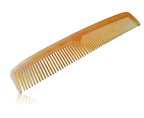 Olina 100% Handmade Premium Quality Natural Sheep Horn Comb Without Handle (Sheep Strip, Without Handle, 7)