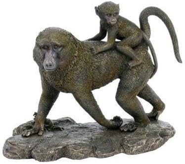 Amazon Co Jp Veronese ヴェロネーゼ マントヒヒと子供 フィギュア 置物 おもちゃ