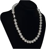 White Freshwater Cultured Pearl Necklaces For Women - (Real Freshwater Shell Pearls Simulated) 10mm