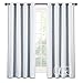 NICETOWN Room Darkening Curtain for Bedroom - (Greyish White/Silver Grey Color) Solid Thermal Insulated Blind Room Darkening Drape/Drapery for Windows,52x63 inches, 1 Pack