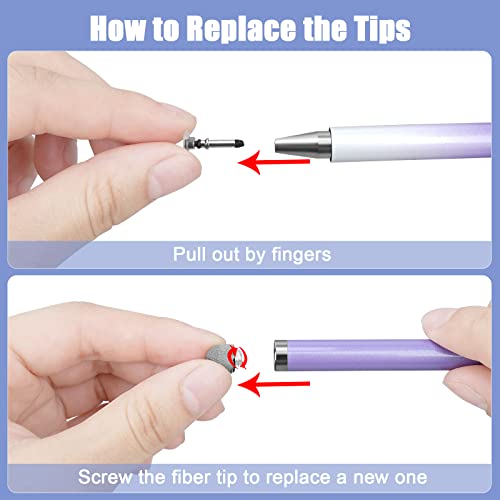 Stylus Pen for iPad(3 Pcs), CPKEON High Precision 2 in 1 Magnetic Disc Universal Stylus Pens Touch Screens for Apple/iPhone/iPad pro/Mini/Air/Android/Microsoft/Surface and All Capacitive Touch Screens