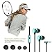 Earphones, Earbuds, in-Ear Headphones Noise Isolation Headsets Heavy Bass Earphones with Microphone Compatible iPhone Samsung iPad and Most Android Phones,AT3thumb 2