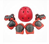 shuangjishan Kids Multi-sport Protective Gear Set, Helmet and Pads of Wrist, Elbow, Knee