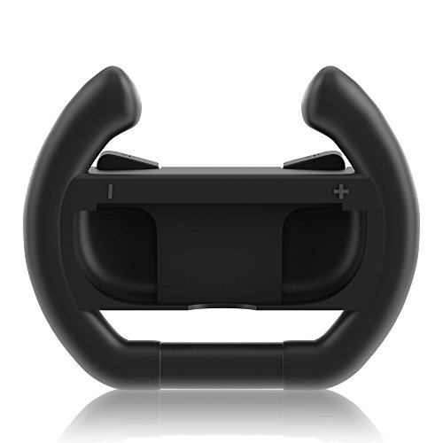Nintendo Switch Steering Wheel, TechMatte JoyCon Wheel Controllers for