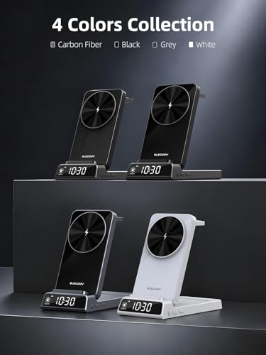 Wireless Charger for Samsung, Magnetic Charging Station mag Safe 3 in 1 for Samsung Galaxy Z Fold/Flip 7/S26 Ultra/S25, Foldable Charger for Galaxy Watch Ultra/8/7/6, Galaxy Buds 4/4 Pro