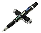 Lanxivi Jinhao Deep Sea Bright Pearl Shell Fountain Pen with Pen Pouch