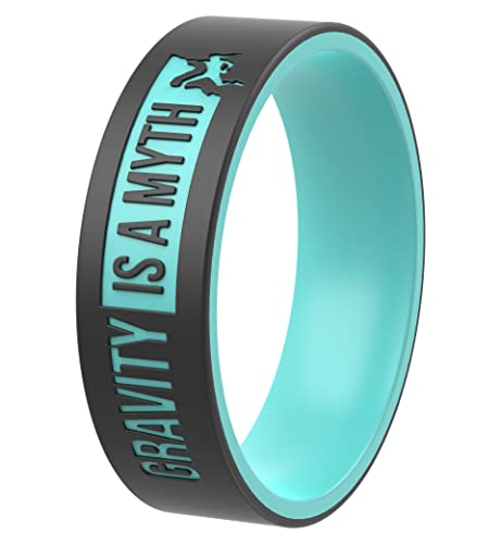 ThunderFit Silicone Wedding Ring Unisex, Laser