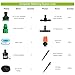 Chutsang Drip Irrigation System Kit，50ft Distribution Tubing Hose Plant Watering Irrigation Accessories Atomizing Nozzle Mister Dripper 1/4-Inch