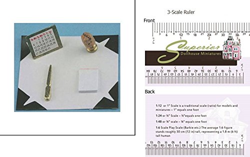 Dollhouse Miniature Desk Set