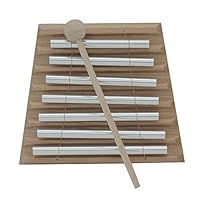 Nuxn Children Toddler 7-Tone Tabletop Chimes Kids Metal Xylophone Educational Development Musical Toy Percussion Instrument Piano with Child-Safe Wooden Mallet