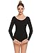 Arshiner Womens Basic Long Sleeve Dance Leotard