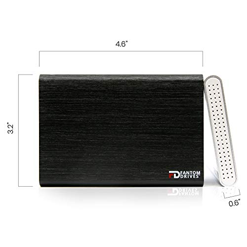Fantom Drives 2TB Portable SSHD (Solid State Hybrid Drive) USB 3.1
