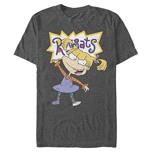 Nickelodeon Rugrats Oversized Angelica Tall Men's Tops Short Sleeve Tee Shirt C…