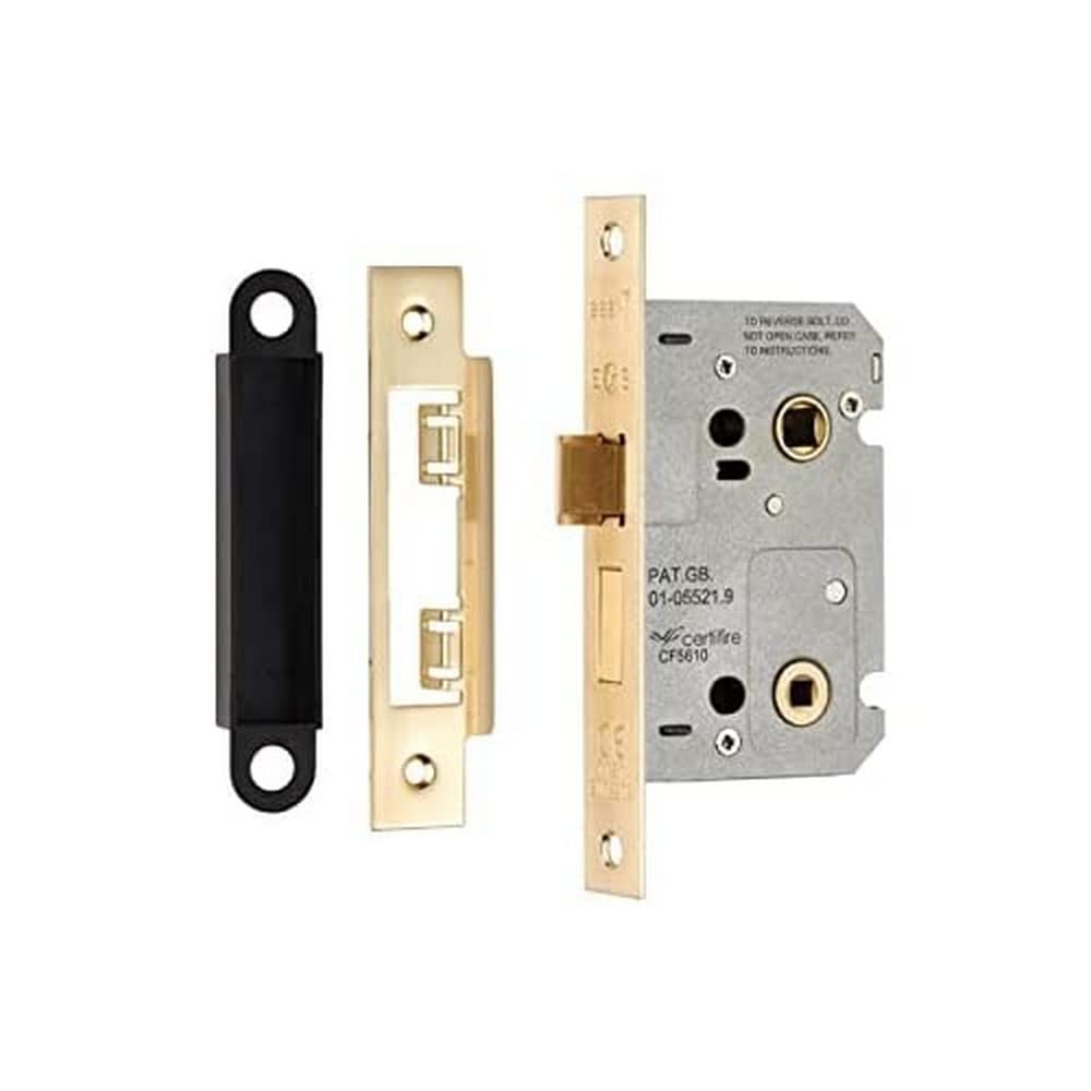 Carlisle Brass BAE5025 EASI-T Bathroom Lock Residential, Satin Brass, 64mm
