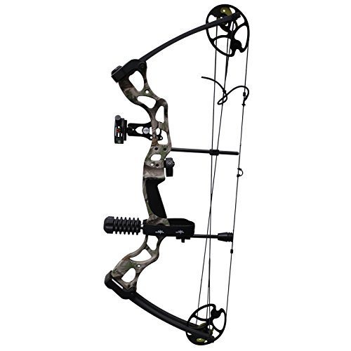 Southland Archery Supply SAS Outrage 70 Lbs 30'' Compound Bow Package (Camo with Black Accessories)