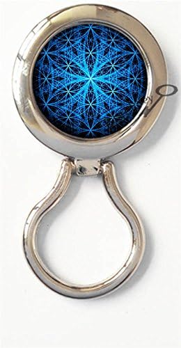 BlackKey Flower Of Life Magnetic Metal Eyeglass Badge Holder, Eye Glass Holding Brooch -511