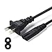 [UL Listed] Power Cord Cable Compatible HP OfficeJet Pro 8600 8610 HP Deskjet 3755 1112 2130 2655 2652 2600 3520 Canon Pixma TS9120 MX922 Dymo Lexmark Printer