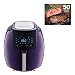 GoWISE USA 5.8-Quart Programmable 8-in-1 Air Fryer XL + Recipe Book (Plum) primary