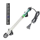 Uniclife HT-2200 Submersible Aquarium Heater 200W with Thermometer and Suction Cup, 50 gallon