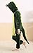 Aoibox Unisex Adult Dinosaur Animal Cosplay Onesie Pajamas Size L GreenDinosaur