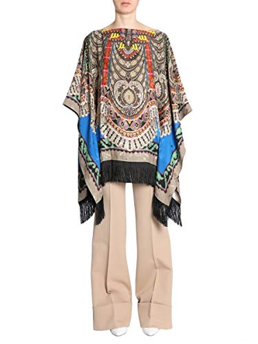 Etro Women's 158048861200 Blue Viscose Poncho