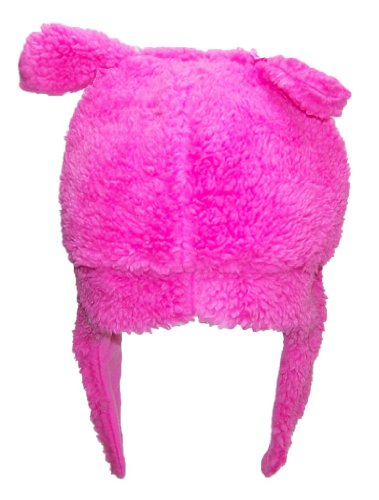 Best Winter Hats Girl's Baby/Toddler Fleece Hat with Puppy Face (One Size) - Dark Pink - Thumbnail 3