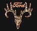 Buck Wear Men's Ford Camo Skull T-Shirt, Black, XX-Large