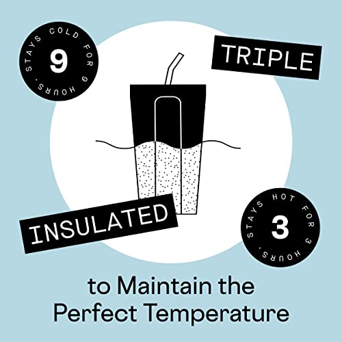 Corkcicle Travel Tumbler, Insulated Water Bottle with Lid, Spill Proof