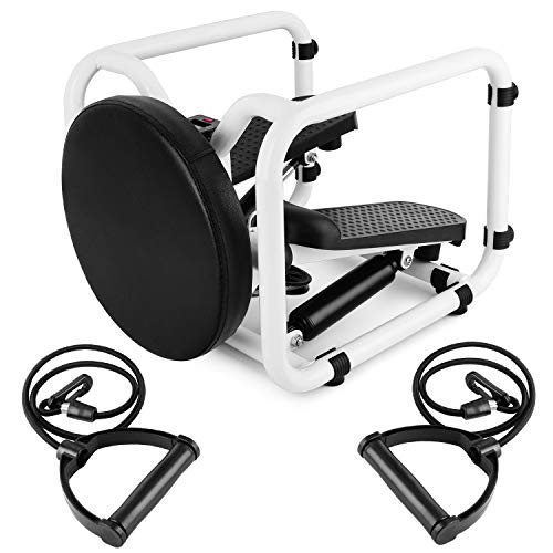 WooDlan-Multifunctional-Mini-Fitness-Twist-Stepper-Electronic-Display-Home-Exericse-Workout-Chair-Seat-with-Resistance-Bands-Abdominal-Training-Push-Up-Fitness-Equipment