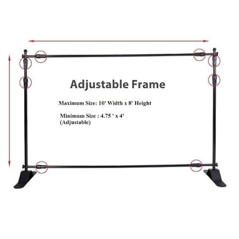 Bannerbuzz Adjustable Step And Repeat Telescopic Banner Amazon Co