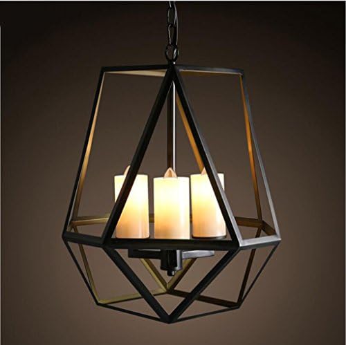 工業用シャンデリアレトロアイロンスタイルレストランバークリエイティブキャンドルライトe14 3光源 電球なし