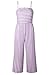 Alelly Women's Summer Jumpsuits Striped Tie Back Sleeveless Backless Wide Long Pants Rompers