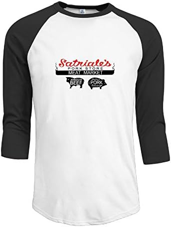KDTT 100% Cotton Satriale's Pork Store Moisture Wicking Three-Quarter Sleeve T Shirt