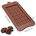 4 Pcs Silicone Chocolate Molds, Non-Stick Break-Apart Protein and Energy Bar, Ice Cube Tray Candy Mold Kitchen Baking Mould