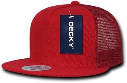 red flat bill hats