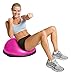 Bosu Home 25 Inch Multi Functional Full Body Workout Exercise Balance Strength Trainer Gym Ball Equipment with Guided Workouts and Pump, Pink